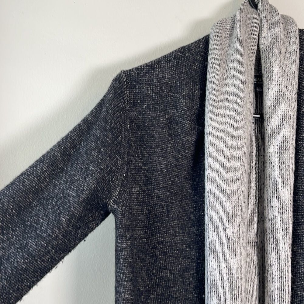 EUC Babaton Aritzia Cashmere Blend Gray Waterfall Cardigan XXS - Picture 2 of 8